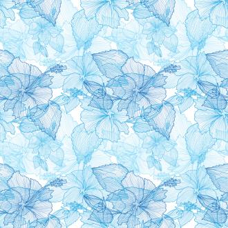 Fotožaluzie vzor modré kreslené květy