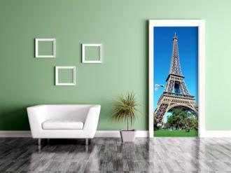 Samolepící fototapeta na dveře 95x210cm- Eiffelova věž